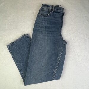 Abercrombie & Fitch Jeans Womens 10 Blue 90s Straight Ultra High Rise Curve Love